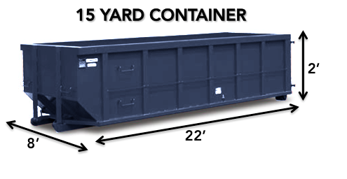 15 yard roll-off Dumpster